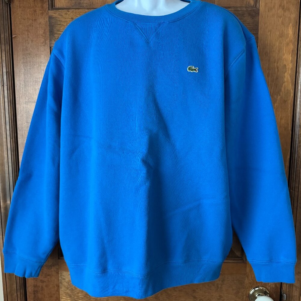 Lacoste Blue Crewneck Sweatshirt Size 9